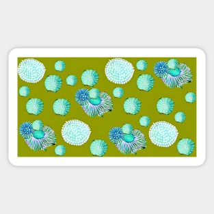 Aquarius olive green Sticker